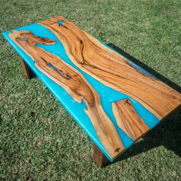 Wild Olive and Turquoise Coffee Table